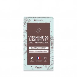 Vitamine D3 naturelle - zinc - resvératrol